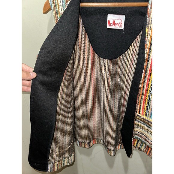 Vintage 70s Mr. Mench Custom Western Handmade Vest Division Of Laura Of Dallas - Picture 6 of 8